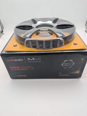 NOS Polk Audio MM1240 12'' Car Audio Subwoofer W/ MM12G Matching Grille