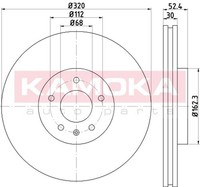 2X Kamoka Bremsscheibe 103309 FüR Audi A7 8T3 B8 A4 Q5 A6 8K5 A5 8K2 320Mm Avant