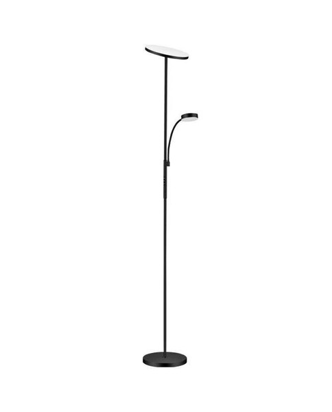 Lámpara de pie led modelo Elton acabado negro, 117cm(alto) 26cm(ancho) 26cm(larg