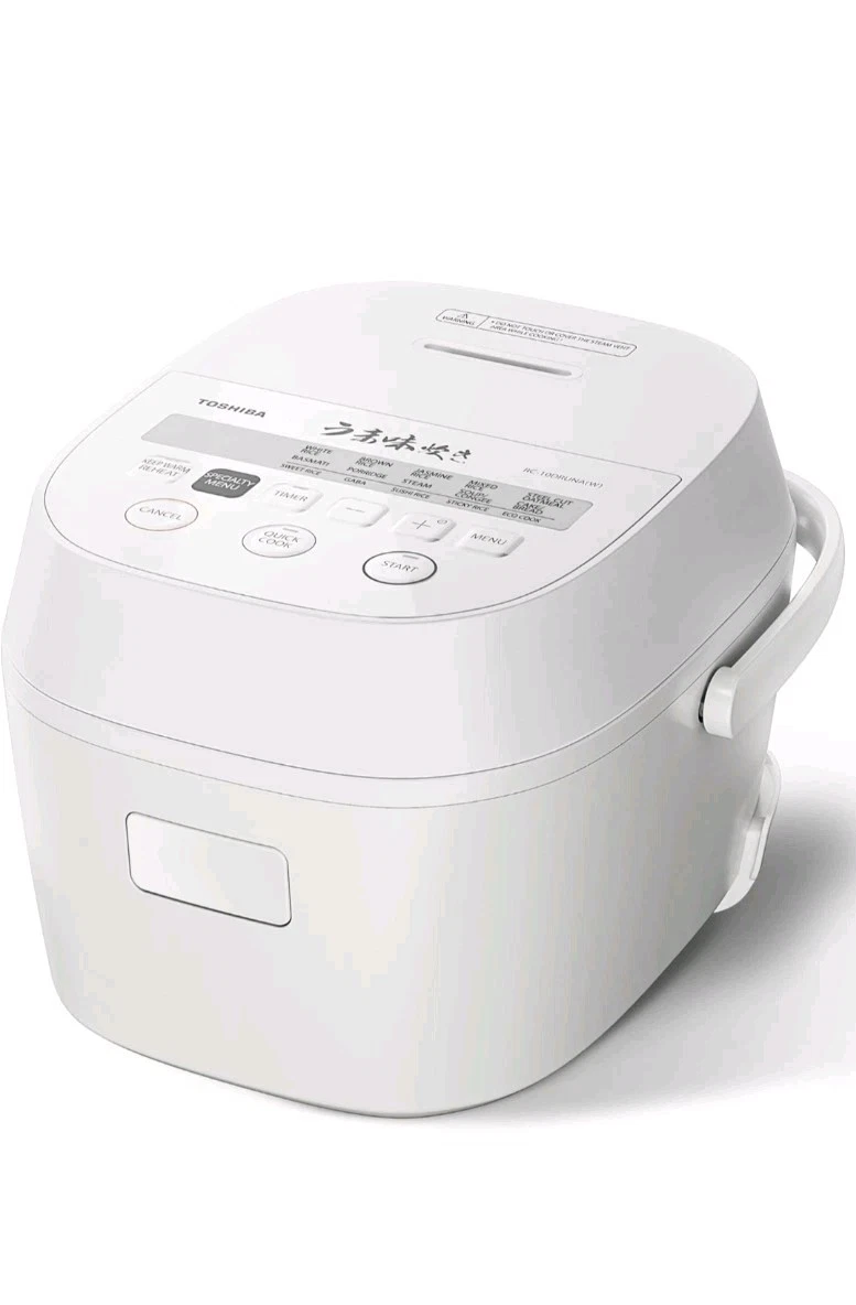TOSHIBA 5.5 Cup Rice Cooker Fuzzy Logic 15-in-1 Digital Display