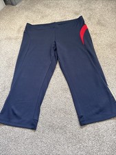 M&S Cropped Workout Leggings Size 14 - Navy