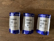 3x Fujifilm Provia 400X 120 RXP ISO 400 Cold Stored Rare Slide Film
