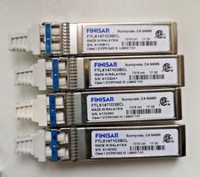 4X Finisar FTLX1471D3BCL 10Gb LR 1310NM 10KM SFP + nadajnik-odbiornik 10000BaseLC pojedynczy