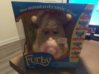 2005 Furby Your Emoto Tronic Friend Sand Brown-Pink & Blue Eyes-New in Box-WOW!