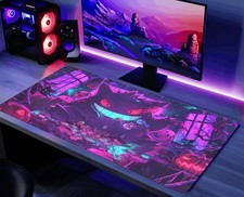 Gengar Desk Mat, Spooky Pokemon Mouse Pad Large Gaming Mousepad