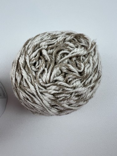 4 Lion Brand Twisted Cotton Blend Cakes 3.5oz 98yd each - Tan, Ecru, Chamois - Picture 5 of 5
