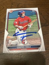 Cooper Ingle Ip Signed 1st Bowman Paper 2023 Bowman Draft Guardians GTP