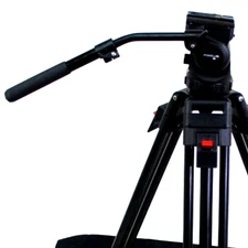 CARTONI FOCUS F8 PROFESSIONAL FLUID HEAD 75mm  TELESCOPAN BAR PLT SERVICED 18Lbs