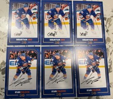NY Islanders Auto Lot x6 Pulock & Aho Signed Cards 50th Anniversary NHL Autos