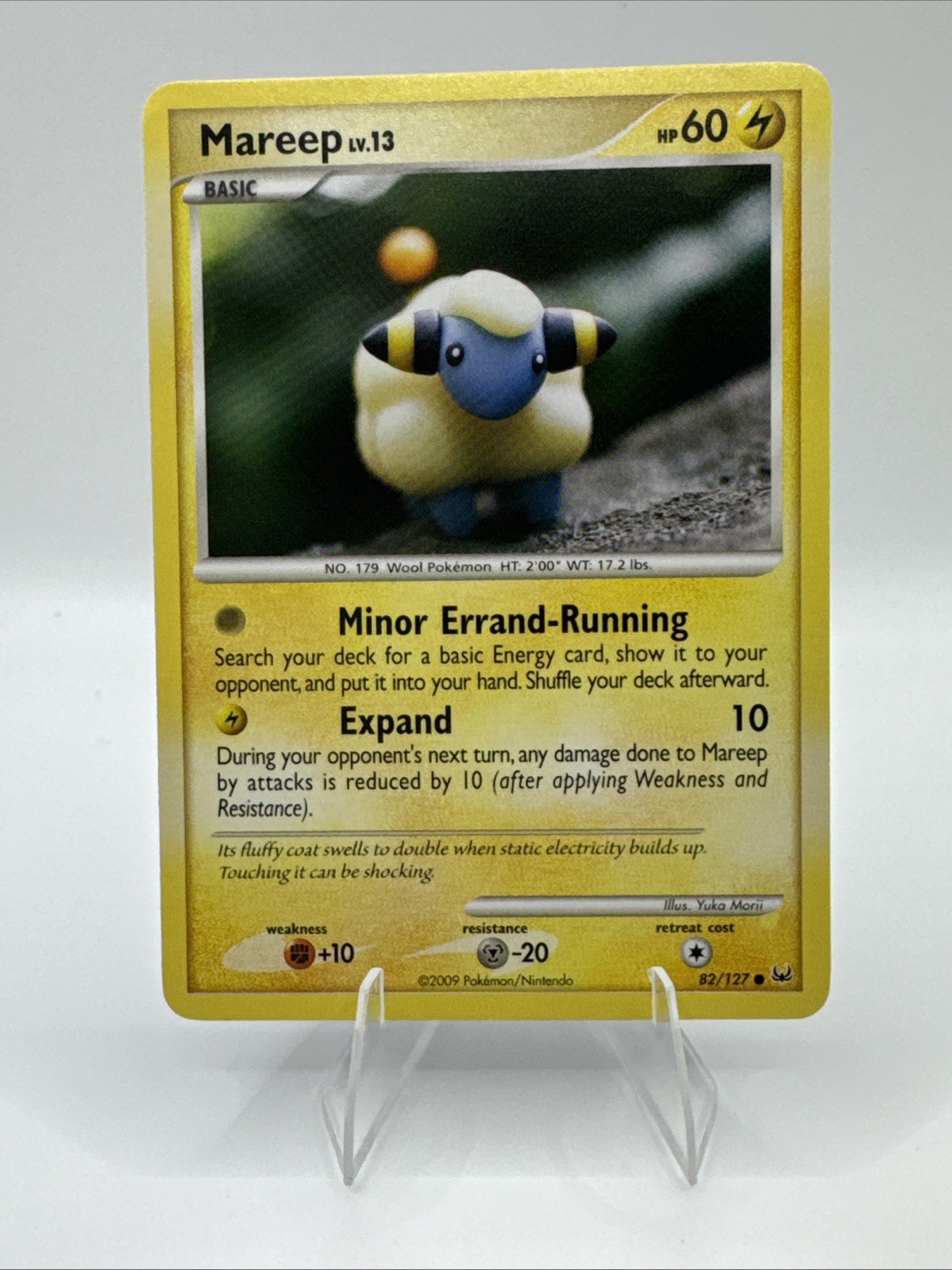 2009 Pokemon, Platinum, #82/127 Mareep, Common NM