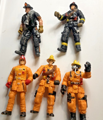 Chap Mei Firefighter Action Figure Fire Fighter 3.75  Figurine Design Fire Lot 5