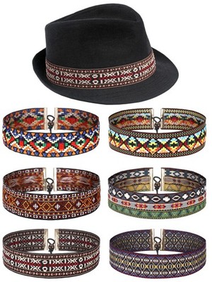 Cinta para sombrero estilo vaquero, cinta ajustable para sombrero de vaquera
