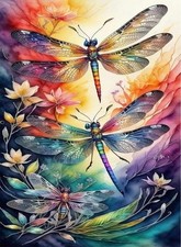 Diamond Art Kits for Adults,Dragonfly 5D Diamond Painting Kits for Adults Begiin
