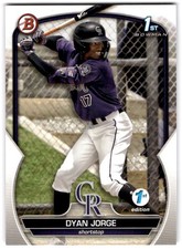 2023 Bowman 1st Edition #BPPF-22 Dyan Jorge
