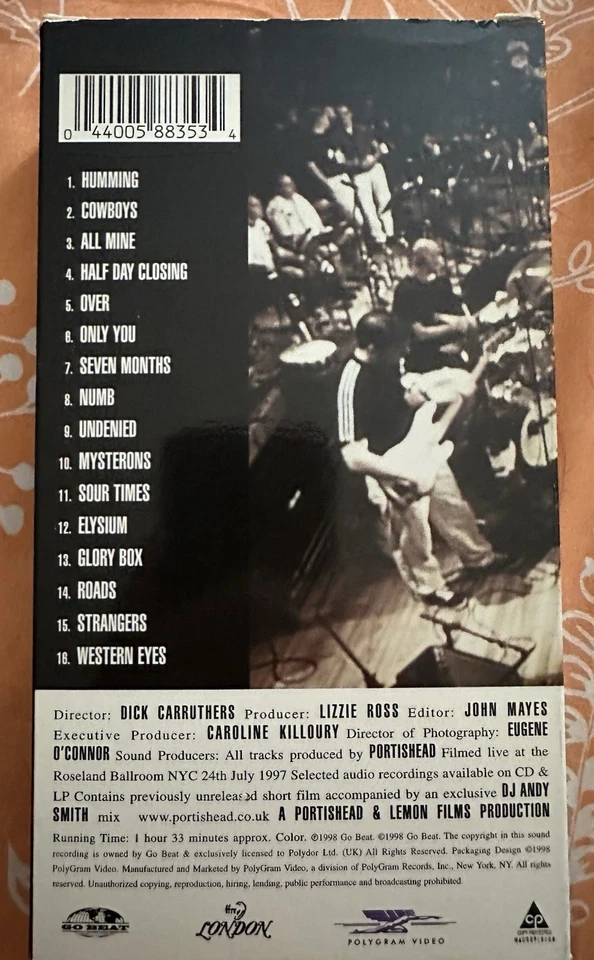 Portishead Roseland NYC VHS - Image 2 of 3