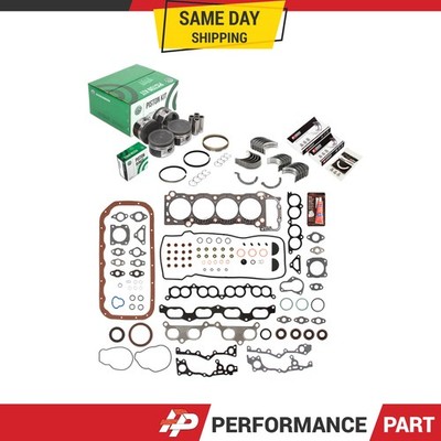 Full Gasket Set Pistons Bearings Fit 95-04 Toyota Tacoma 2.4L DOHC 2RZFE