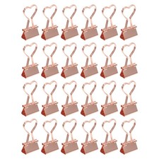 24 Pcs Small Paper Clips Cute Binder for Chips and Other Food Bags