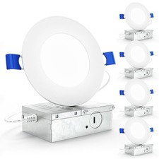 Sunco 4 Inch Recessed Lights, Slim Canless Ceiling Lighting, 650 LM, 10W 60W...