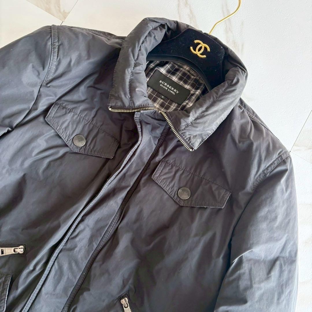 BURBERRY BLACK LABEL Down Jacket Black Size M From Japan thumbnail 2