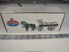 1990 ERTL Amoco Horses and Tank Wagon Bank  MIB  BIS