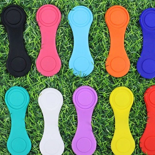 1/2/3/5Pcs Golf Hat Clip Silicone Ball Marker Holder with Strong Magnetic Attach