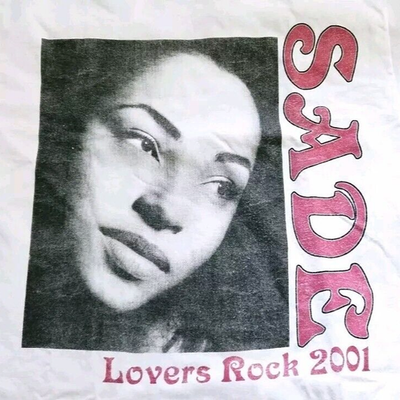 Vintage Bootleg Sade SADE Lovers Rock T-Shirt 2001 Concert Tour