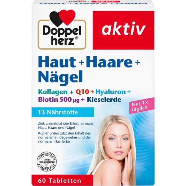 Doppelherz Haut+Haare+NäGel Tabletten 60 St Pzn 08588369-image