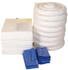 200 Litre Oil & Fuel Spill Kit Refill – Absorbs Hydraulic & Engine Oil, Not Wate