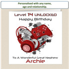 Boys Birthday Card Personalised Gamer Gaming Teenager Son Grandson Nephew GAM-4