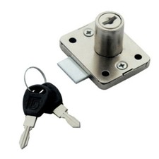 Metal Desk Drawer Dead Bolt Lock For Drawer Cabinet Cupboard Panel 2 Keys A3GS