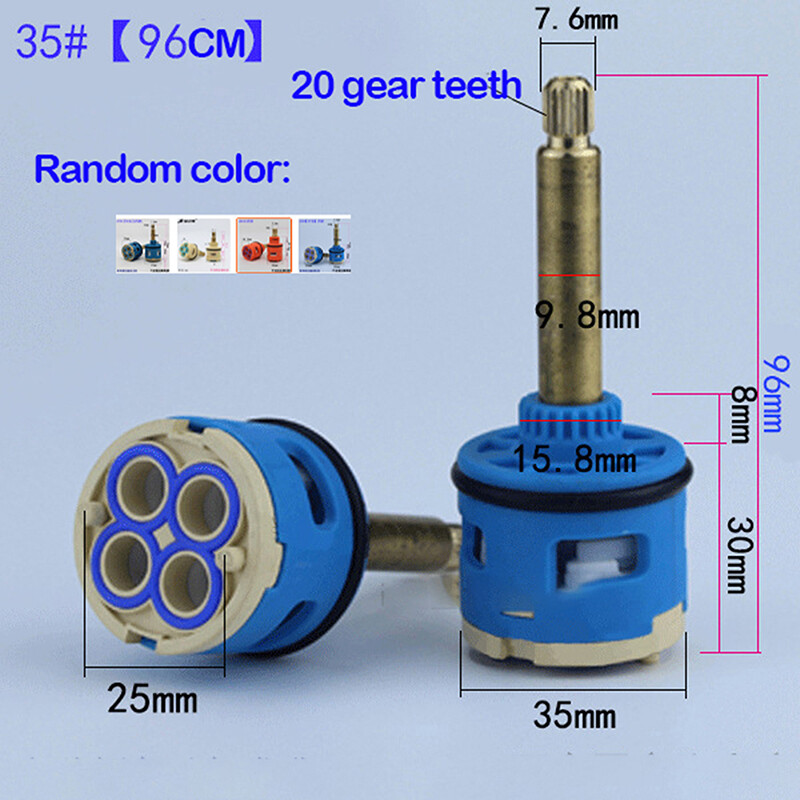 33/35mm Shower Faucet Cartridge Replacement Ceramic Shower Bar Valve