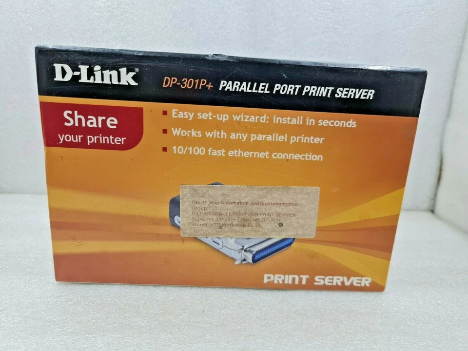 D LINK DP-301P+ PARALLEL PORT FAST ETHERNET PRINT SERVER - Image 2 of 4