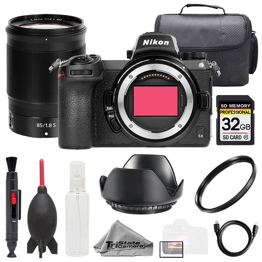 Nikon Z6 II + Z 85mm f/1.8 S Lens +32GB + Bag+ UV Filter- Basic
