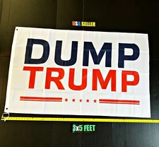 Dump Trump Flag FREE FIRST CLASS SHIP Save America Impeach Biden USA ONE SIDED