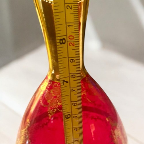 VTG Ferro and Lazzarini Murano Red Glass Gold Decanter and 6 Glasses (TI01) - Picture 9 of 10
