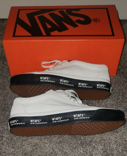 VANS WTAPS X OLD SKOOL LX WHITE BLACK MEN'S SHOES SIZE 10.5 VN0A4P3X20F 2020 - Picture 8 of 10