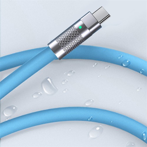 1 mètre 120 W charge super rapide type C câble USB silicone liquide pour TYPE-C - Photo 5 sur 20