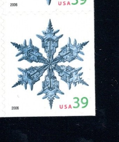 US 2006 SC #4105-08 39 ¢ Urlaub Schneeflocken - Bklt von 20 postfrisch - Bild 3 von 3