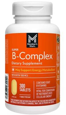 Members Mark Super B-Complex Dietary Supplement (300 Count)