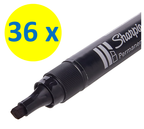 Sharpie W10 Permanent Chisel Tip Black Markers (THICK) - Picture 11 of 11
