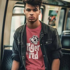 Camiseta retro unisex Tiger Red Cream Soda - Camisetas marca pasada