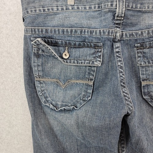 Guess Pasadena Straight Leg Jeans Mens 38x32 Back Flap Pocket y2k vintage - Picture 8 of 17