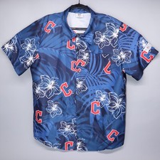 Cleveland Guardians Blue Hawaiian Shirt Mens Size XL Stadium Giveaway SGA Adult