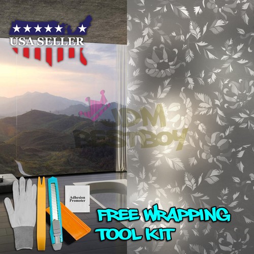 *Premium Window Frosted Film Glass Home Office Bathroom Security Privacy Static - Picture 27 of 81