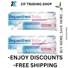 2 X Bepanthen Ointment 100g Dual Action for Nappy Rash and Skin Recovery NEW