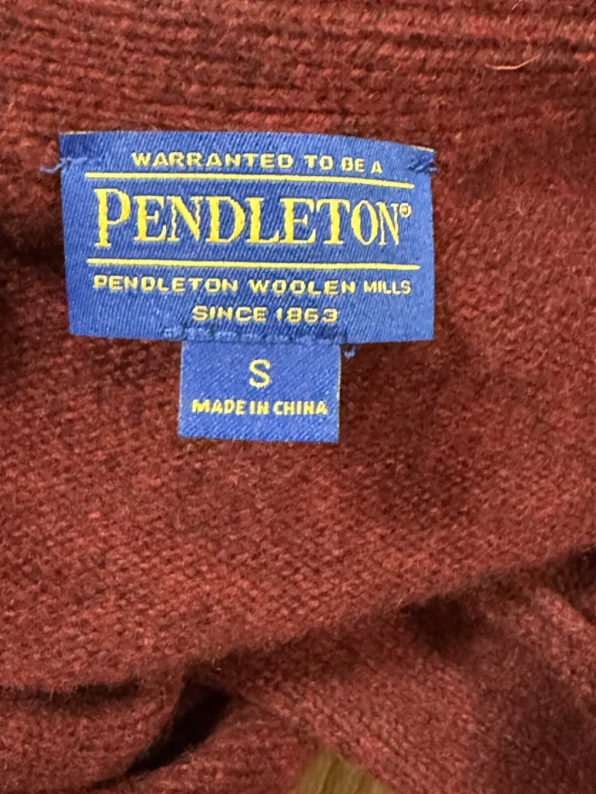 Pendleton Lambs Wool Long Button Down Cardigan SZ… - image 3