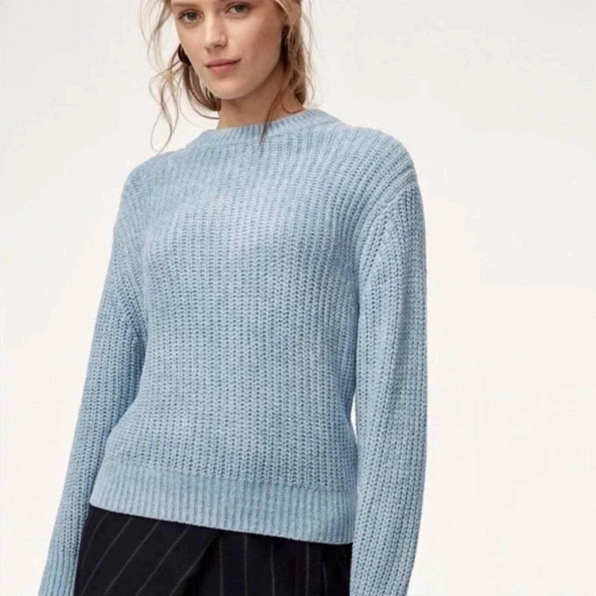 Light blue hotsell chenille sweater