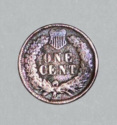 1896 Indian Head One Cent Penny Error Bronze Slight Rainbow Tone Error - Picture 7 of 12