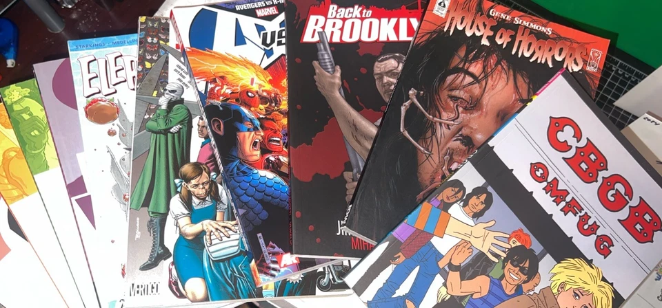 Cómic Tpb Lote 10 Libros Marvel, Imagen, DC, IDW y Más!!!! Gran lote!!!! Foto 2 de 2