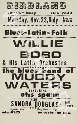 Muddy Waters - Willie Bobo - 1964 Vintage Music Poster